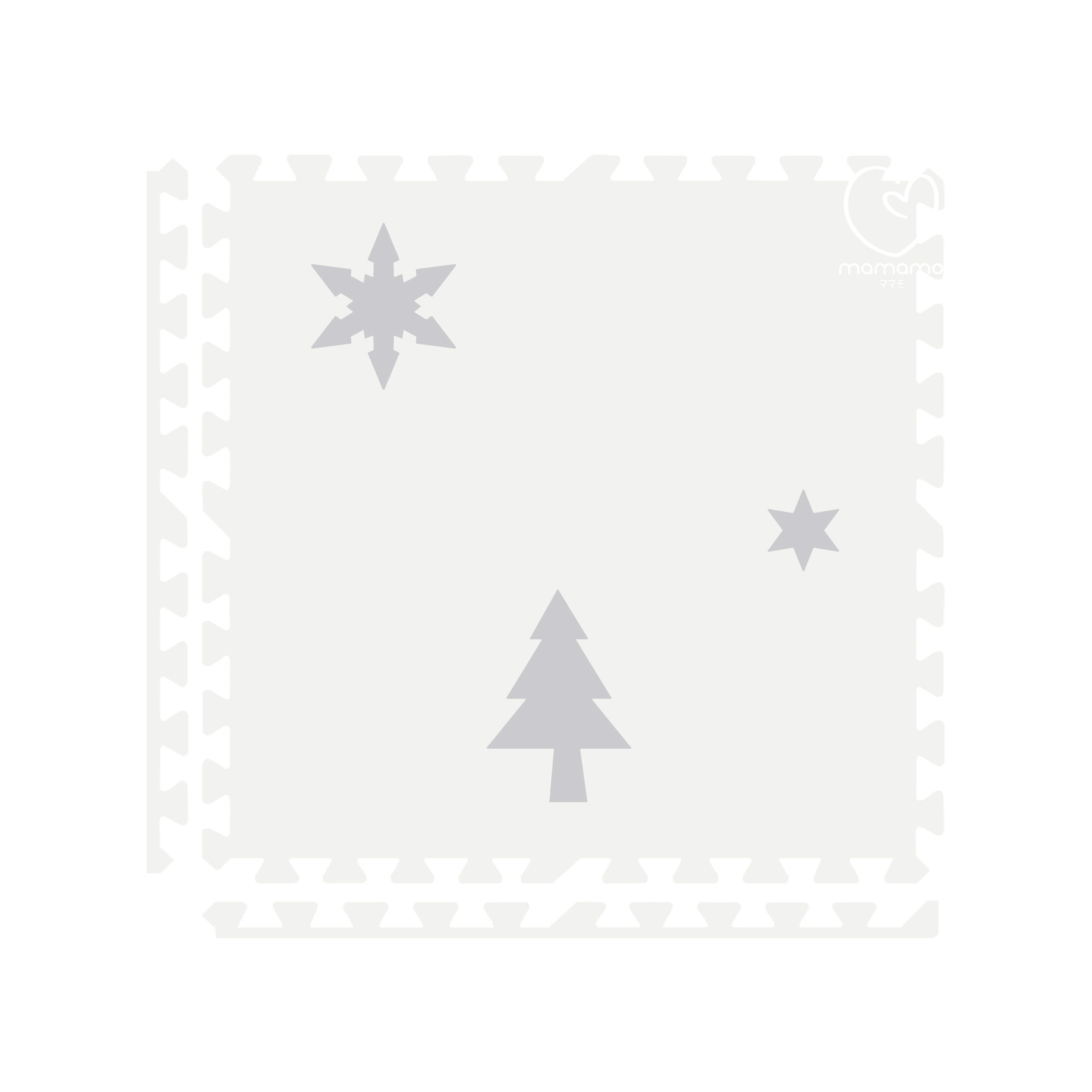 แผ่นรองคลาน จิ๊กซอว์ MAMAMO ชุด CHRISTMAS COLLECTION ลาย WHITE CHRISTMAS เซต 6 แผ่น เกรดพรีเมี่ยม หนา 1.4 CM. พร้อมขอบปิด แถมฟรี ถุงซิปพกพา พร้อมส่ง_6